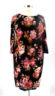 Maree Pour Toi Floral Lace Sheath Dress Plus Size 18W Black Multicolor MSRP $169