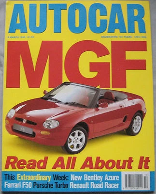 AUTOCAR 8 March 1995 featuring Ferrari F50, 355, Bentley, Porsche 911 Turbo - Image 1 of 4