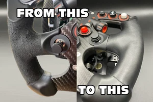 Replace Worn Fanatec Grips with Leather - Leather Cutting Template - DIY Supplie - Picture 1 of 10