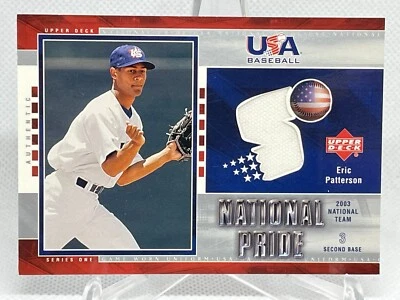 Eric Patterson 2004 Upper Deck National Pride USA Baseball Game Used Jersey - Image 1 of 2