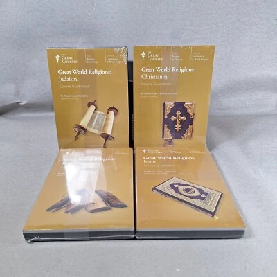 The Great Courses World Religions Lot Of 4 Judaism Christianity Buddhism... Foto 1 de 4