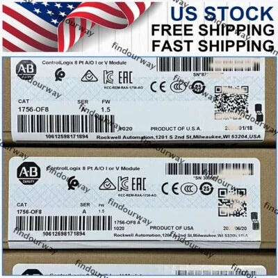 New Factory Sealed AB 1756-OF8 SER A ControlLogix 8 Pt PLC Output Module 1756OF8 - Image 1 of 3
