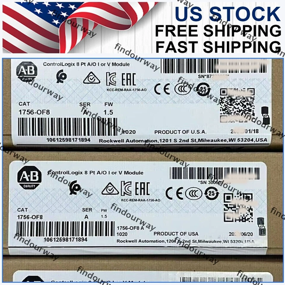New Factory Sealed AB 1756-OF8 SER A ControlLogix 8 Pt PLC Output Module 1756OF8 - Image 1 of 3