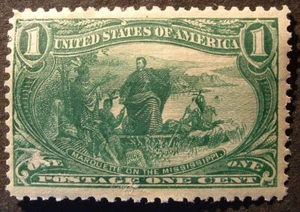 USA 1898 SG291 super MNH 1c Green Trans-Mississippi Exp full gum no faults. - Picture 1 of 1