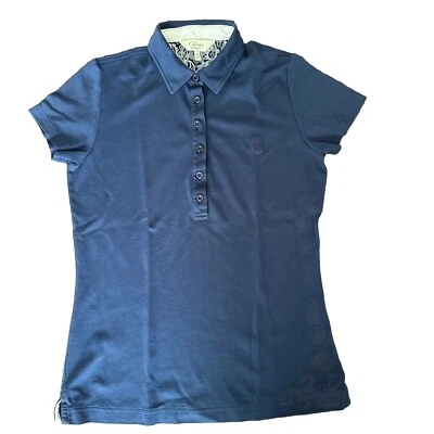 Polo de golf Clover By Bobby Jones Performance para mujer talla M azul algodón Foto 1 de 4