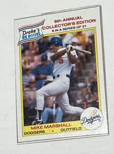 Drake's Big Hitters Super Pitchers 1986 Mike Marshall #8