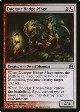 Duergar Hedge-Mage Commander PLD White Red Uncommon MAGIC MTG CARD ABUGames