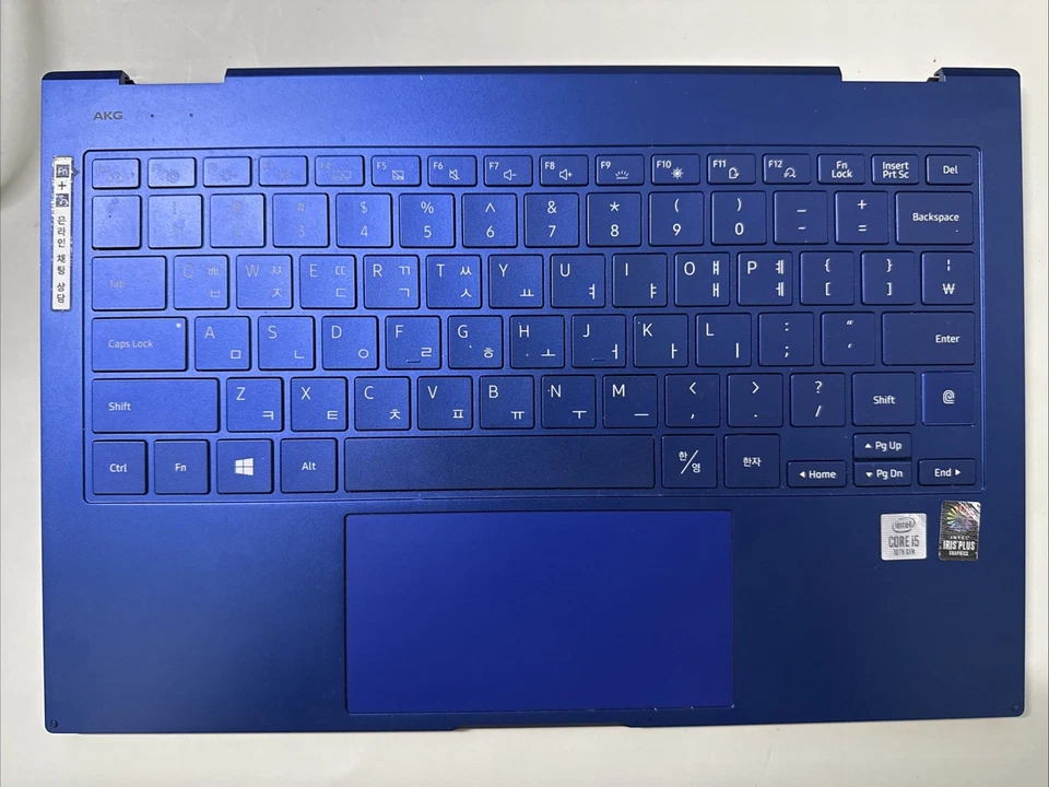 Genuine Samsung Galaxy Book Flex NT930QCG Palmrest Backlit Keyboard - Blue - Image 1 of 4