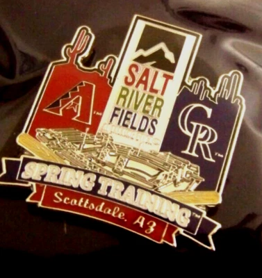 2024 Diamondbacks Rockies Salt River Fields pin Spring Training Cactus MLB 44956 - Image 1 of 4