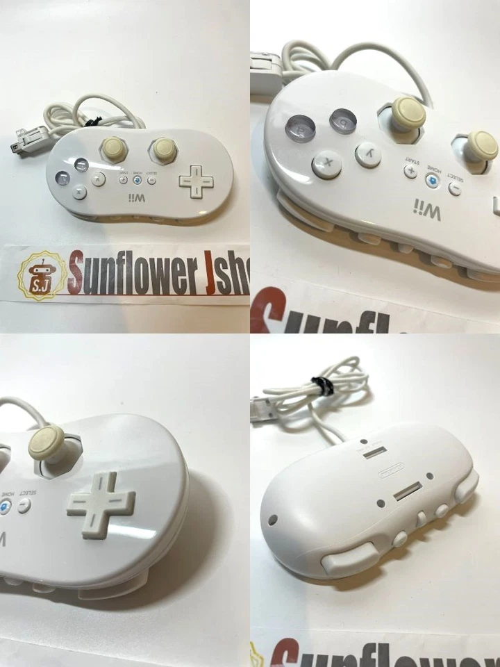 White Classic Controller Nintendo Wii RVL-005 OEM Genuine Official Pro Gamepad - Image 1 of 4