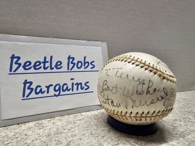 Stan Musial St Louis Cardinals MLB Autographed Baseball No COA - Image 1 of 4