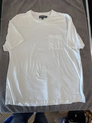 Vilebrequin 男式休闲短袖 T 恤白色刺绣海龟尺寸 XXL — 第 1/4 张图片