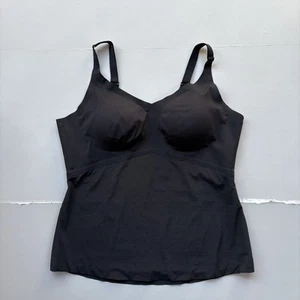 HONEYLOVE Women's 2X Liftwear Cami Tank Top Black No Underwire Adj. Straps EUC - Picture 1 of 8