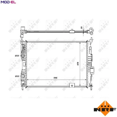 RADIATOR ENGINE COOLING 53846 FOR HR16DE 1.6L 4cyl - Image 1 of 4