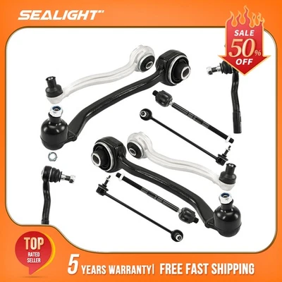 10pc Front Control Arms Tierods Sway Bar for Mercedes-Benz C32 AMG CLK320 CLK350 - Image 1 of 4