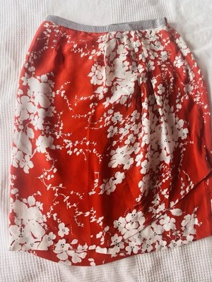 Falda de seda ETRO. Rojo y blanco, talla 42 Foto 1 de 4