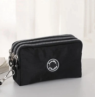 Черный бумажник кошелек с ремешком  - Изображение 1 из 4