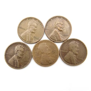 Lincoln Wheat Cent Penny Coin Lot- Actual Coins Shown #WCL40 - Bild 1 von 2