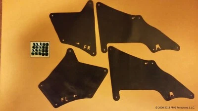 Juego de 4 sellos contra salpicaduras con clips para Lexus GX470 y GX460 forros delantales protectores G Foto 1 de 4