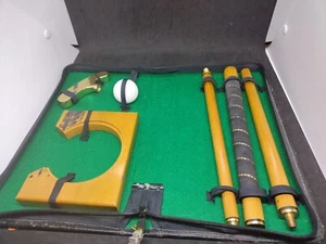 Executive Travel Size Golf Putter with Ball and Fux Leather Case - Picture 1 of 4