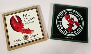 Barware Coasters Lobster Big Claw Gritty McDuff's Red Ale Mancave Bar   A50 - Picture 1 of 4