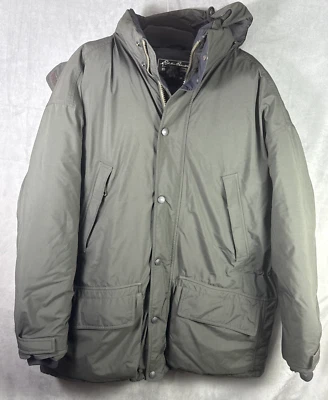 Chaqueta Parka Polar Plumón de Ganso Eddie Bauer Negra Para Hombre Talla Grande Suave Negra Foto 1 de 4