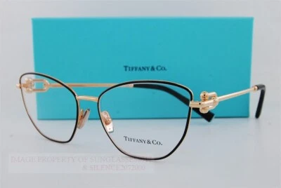 Brand New Tiffany & Co. Eyeglass Frames TF 1166 6162 Gold/Black 55mm Women - Image 1 of 4