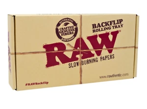 RAW Backflip Bamboo Rolling Tray Wooden Magnetic Flip Design Limited Edition NEW - Picture 1 of 5
