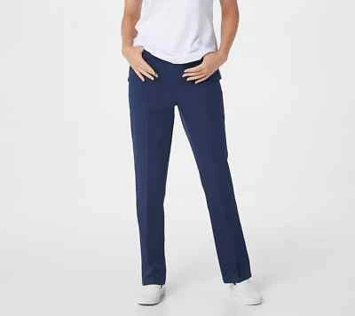 Denim & Co. Stretch Twill Pull-On Straight-Leg Pants-NEW-A371326 - Image 1 of 4