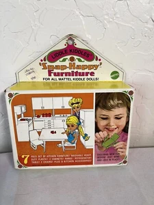 VTG 1969 Liddle Kiddles Snap-Happy 7 Piece Complete Kitchen Furniture Set NEW - Picture 1 of 7