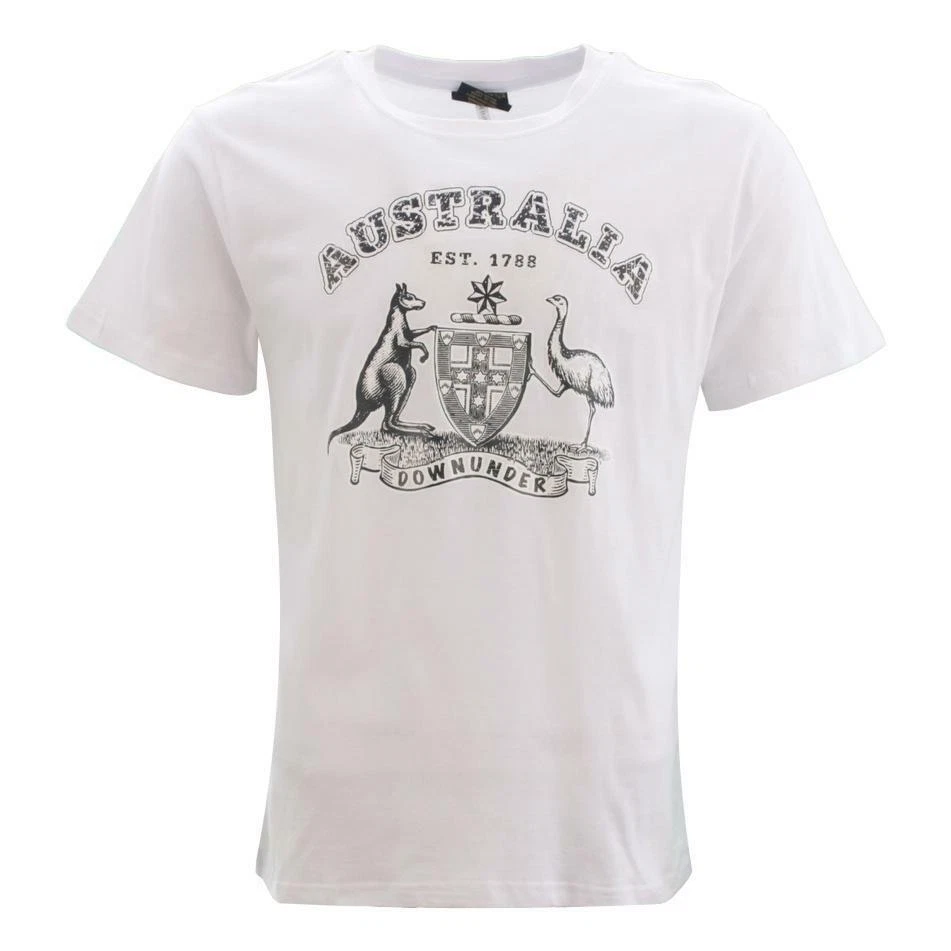 Adult T Shirt Australian Australia Day Souvenir 100% Cotton – Coat of Arms - image 1 of 1
