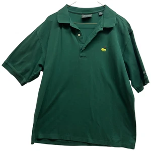 Men's Vintage Masters Golf Shop Collection Polo Shirt Sz L Green Short Sleeve - Picture 1 of 5