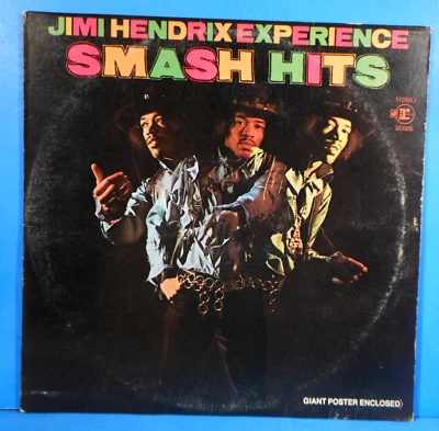 JIMI HENDRIX EXPERIENCE SMASH HITS VINYL LP 1969 RE '70 PLAYS GREAT! VG/VG!!B - Image 1 of 4