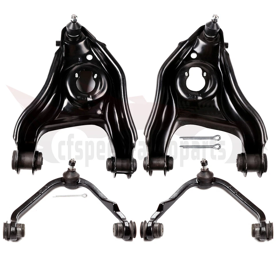 Braços de controle inferiores superiores dianteiros suspensão RWD 4X para 1997-2002 2003 Ford F-150 - Imagem 1 de 1