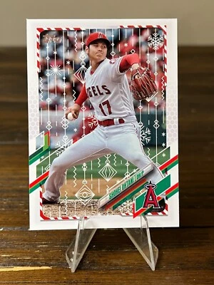 2021 Topps Holiday #HW80 Shohei Ohtani Los Angeles Angels - Image 1 of 4
