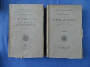 VICO-LA SCIENZA NUOVA-GIUSTA L'ED. DEL 1744-A CURA DI NICOLINI-LATERZA 1928 - Picture 1 of 2