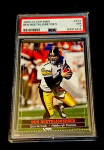 BEN ROETHLISBERGER Rookie 2004 SI for Kids RC PITTSBURGH Steelers RARE PSA 7 - Picture 1 of 2