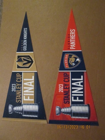 NHL Vegas Golden Knights Florida Panthers Stanley Cup Final Team Logo Pennants Cover