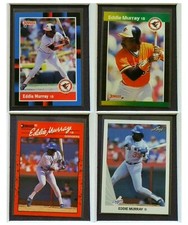 Eddie Murray Lot x4 1988-1990 Donruss Leaf Baltimore Orioles Dodgers Baseball