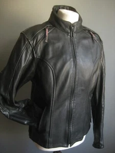 CHAQUETA DE CUERO BIKERS CAJA DE CAMBIOS 14 12 suave peso pesado elástico motociclista damas - Imagen 1 de 20