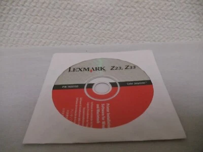 Lexmark Z23 Z33 Color Jet Printer Driver Software CD - Image 1 of 2