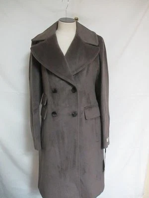 Calvin Klein Premium Double Breasted Angora Wool Coat  Light Khaki NWT $495 - Image 1 of 4