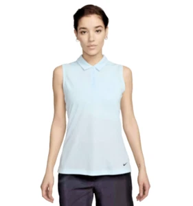 Nike Women's Size XL - Dri Fit Lightweight Victory Sleeveless Golf Polo - Picture 1 of 5