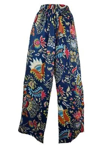 New Fair Trade Indian Cotton Trousers 8 10 12 14 16 18 20 22 Hippy Boho Ethnic - Picture 1 of 3