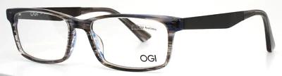 Gafas rectangulares de borde completo OGI Evolution 9235/2146 azul gris para hombre 54-16-145 Foto 1 de 4