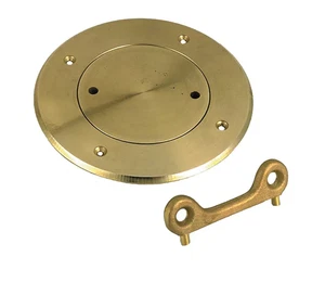 Perko 0526005PLB Bronze Screw-Out Regular Deck Plate 5" ID - Foto 1 di 1