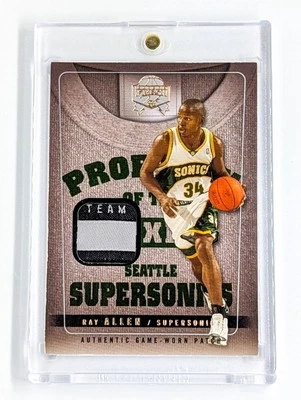 2004-05 Skybox Fresh Ink  Property Of Patches #PO-RA Ray Allen /99 Laundry Tag - Image 1 of 2