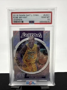 Convención Nacional Panini 2018 Kobe Bryant Legends #/299 Lakers PSA 10 - Imagen 1 de 2