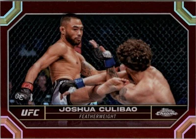 2024 Topps Chrome UFC Magenta Refractors #101 Joshua Culibao - MMA - Image 1 of 2