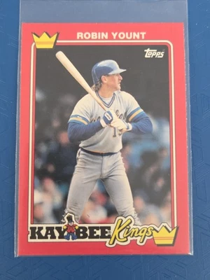 1990 Topps Kay-Bee Kings of Baseball #33 Robin Yount Brewers BASEBALL Card 8G - Image 1 of 2